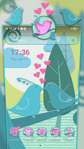 Love Birds Theme Launcher screenshot 1