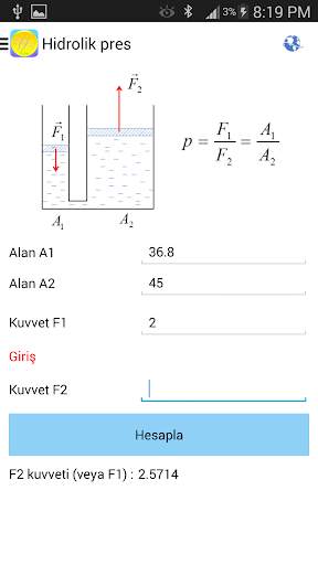 Fizik Formülleri Lite screenshot 4