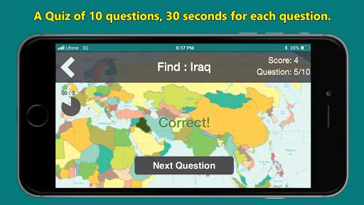 World Map & Geography Quiz screenshot 4