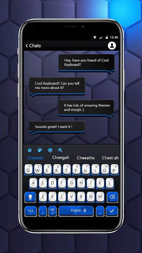 cool blue typing fast keyboard screenshot 1