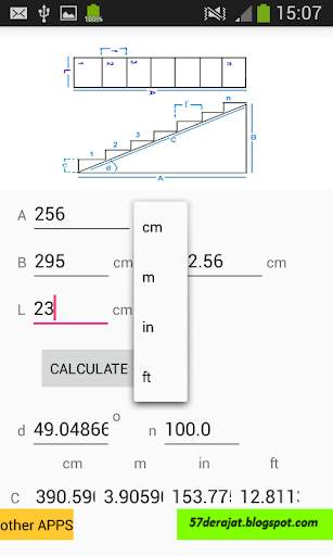 Stair Calculator 2 تصوير الشاشة