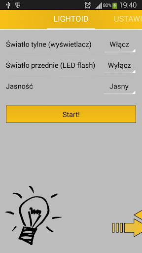 Lightoid, jogging flashlight screenshot 1