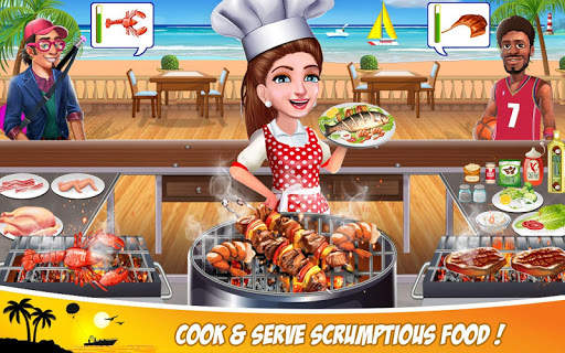 Super Chef Beach Bbq Kitchen Story Cooking Games screenshot 11