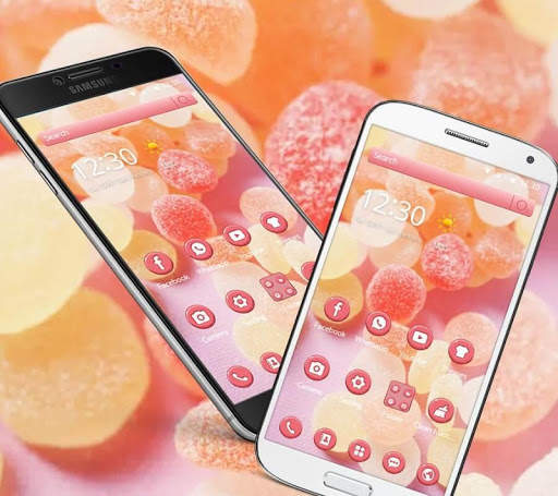 Lollipop and marshmallow pink candy wallpaper screenshot 2