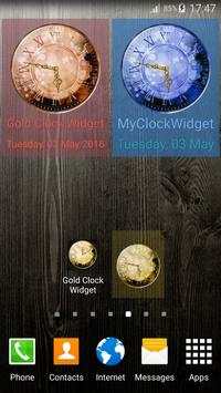 Gold Clock Widget screenshot 5