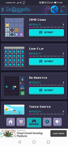 Rollercoin: Earn Free Bitcoin Ehereum Dogecoin screenshot 5