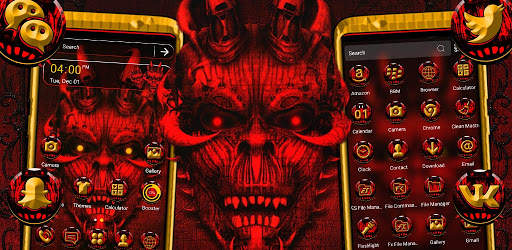 Red Evil Launcher Theme screenshot 6