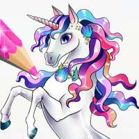 Surprise Dolls Unicorn Glitter Coloring Pages logo