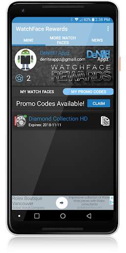 WatchFace Rewards 6 تصوير الشاشة