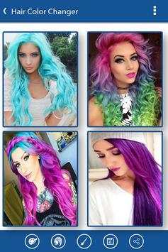 Hair Color Changer Effect 1 تصوير الشاشة