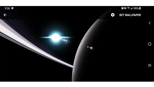 Planet Saturn Parallax 3D Live Wallpaper screenshot 11