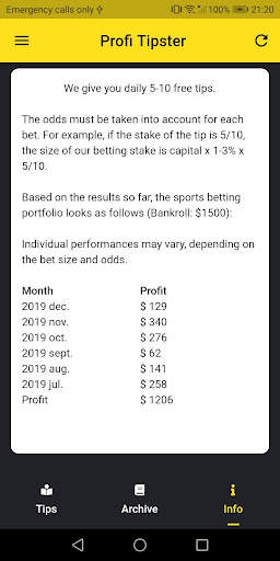 Profi Tipster App - Sports Betting Tips screenshot 3
