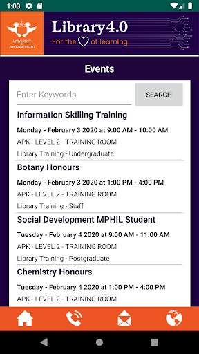 UJ Library screenshot 2