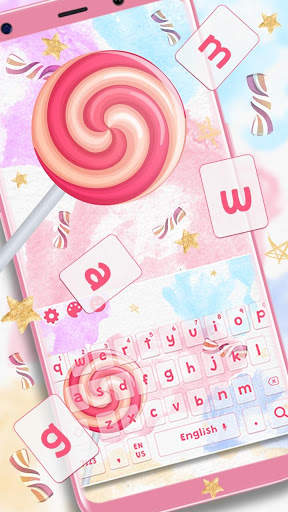 Honeyed Lollipop Keyboard Theme screenshot 1