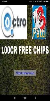 Teen Patti 100cr Free Chips screenshot 1