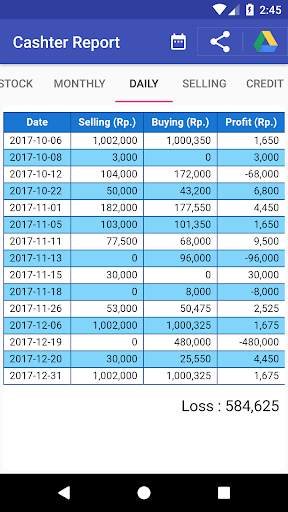 Cashter Report स्क्रीनशॉट 3