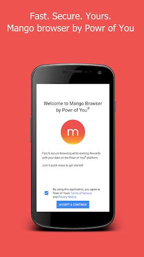 Mango Browser: Fast & Secure with Rewards screenshot 1