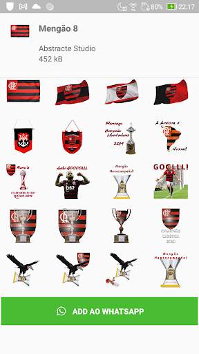 Flamengo Stickers 2 تصوير الشاشة