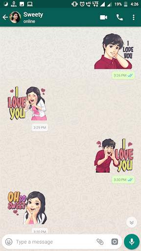Couple Stickers For WhatsApp - WAStickerApps screenshot 1