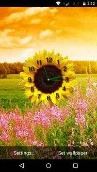 Flower clock Live Wallpaper screenshot 4