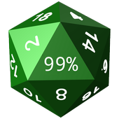 Twenty-Sided Die Battery Meter icon