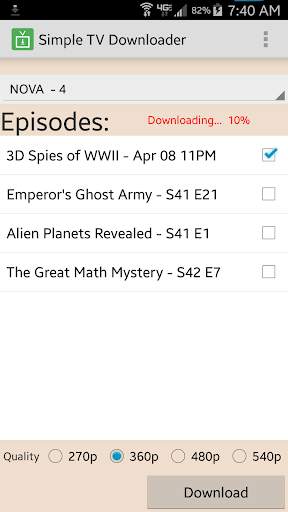 Simple TV Downloader screenshot 3