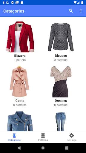 Sewing Patterns Lite screenshot 1