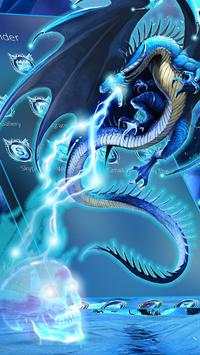 Neon Ice Dragon Launcher Theme screenshot 2