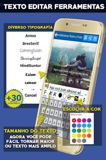 Adicionar Texto & Adesivos a fotos App 🇧🇷(2020) screenshot 8