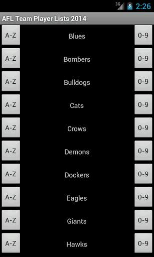 AFL Players 2023 screenshot 1
