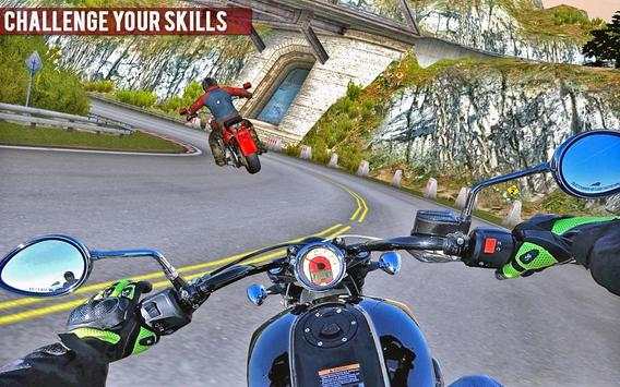 Moto Basikal Kelajuan Trafik menaiki Permainan screenshot 3