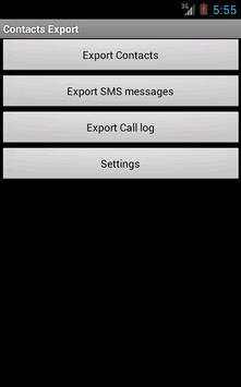 Contacts / SMS /LOG CSV Export screenshot 3
