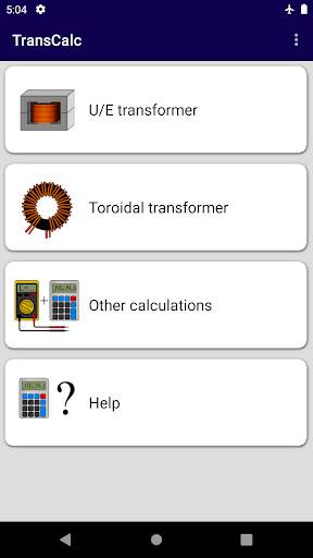 Transformer Calculator screenshot 1