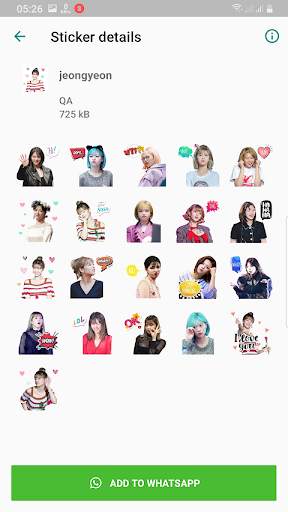 TWICE WAStickerApps KPOP Idol for Whatsapp screenshot 5