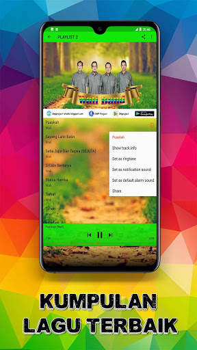 Lagu Wali Band Offline - NEW 2020 5 تصوير الشاشة