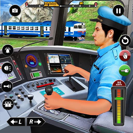 Moderner Zugfahrsimulator icon