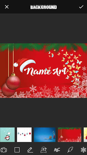 Christmas Card Name Art Maker screenshot 5
