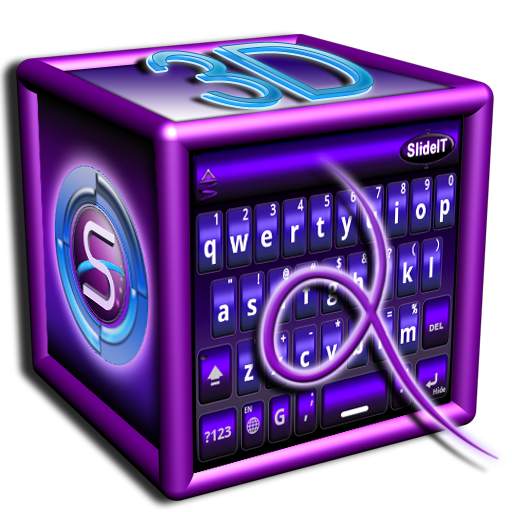 SlideIT Purple 3D Skin 4.0