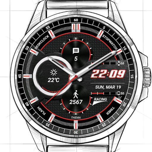 Racing Watch Face & Clock Widget screenshot 16