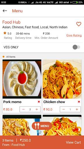FOODSAFARI - Northeast's Food Delivery App screenshot 3