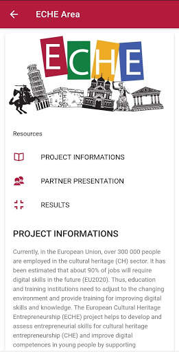 ECHE - European Cultural Heritage Entrepreneurship screenshot 6
