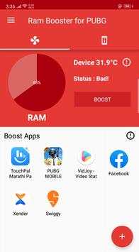 Booster For PUBG : Game Booster 2019 screenshot 3