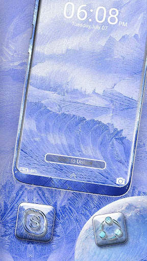 Blue Texture Launcher Theme screenshot 4