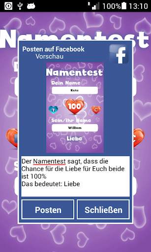 Name Liebe Test - Spaß - Prank App screenshot 3