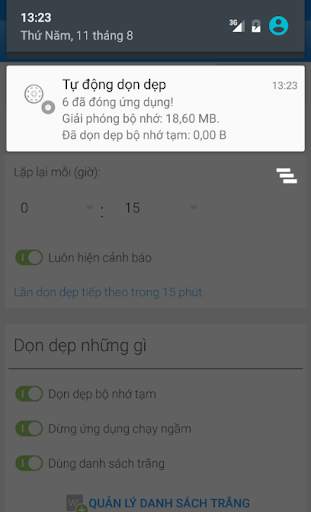 Tự động dọn dẹp screenshot 3