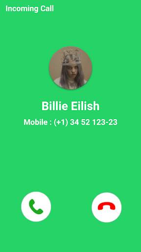 📞Billie Eilish Fake Video Call Simulator screenshot 3