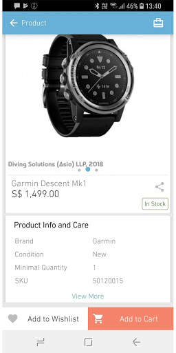 Diving Solutions Store, Catalog App screenshot 2