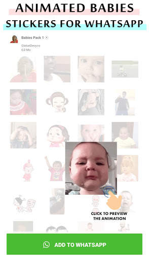 Animated baby WhastApp sticker screenshot 2