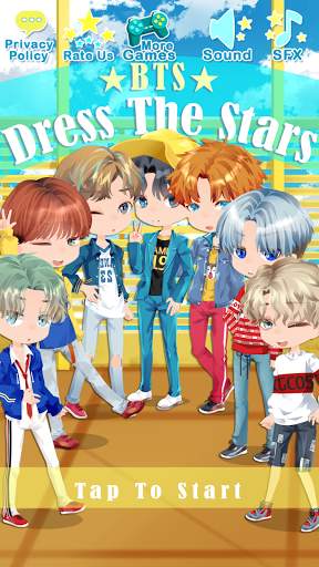 BTS Chibi Dress-up Game!!! ★Dress the stars★ screenshot 1