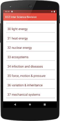 Integrated Science Revision screenshot 2